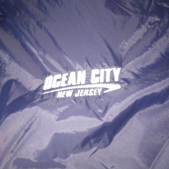 Ocean City New Jersey Hooded Heavyweight Windbreaker Rain Jacket XL Unisex - Picture 7 of 14